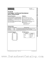 74LCX138CW datasheet pdf Fairchild Semiconductor