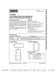 74LCX257CW datasheet pdf Fairchild Semiconductor