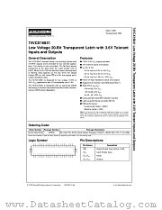 74VCX16841MEA datasheet pdf Fairchild Semiconductor