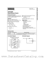 CD4016BCMX datasheet pdf Fairchild Semiconductor