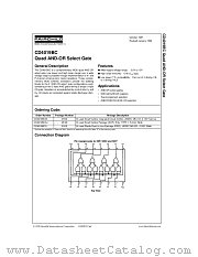 CD4019BCCW datasheet pdf Fairchild Semiconductor