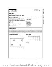 CD4030CSJX datasheet pdf Fairchild Semiconductor