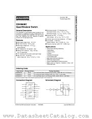 CD4066BCCW datasheet pdf Fairchild Semiconductor