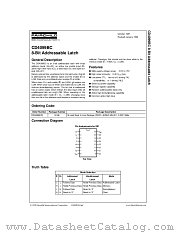 CD4099BCCW datasheet pdf Fairchild Semiconductor