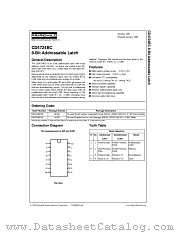 CD4724BCW datasheet pdf Fairchild Semiconductor