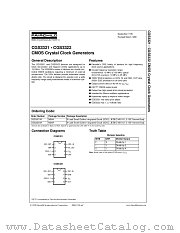 CGS3321CW datasheet pdf Fairchild Semiconductor