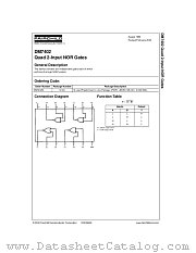 DM7402CW datasheet pdf Fairchild Semiconductor