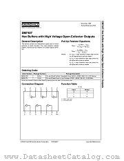 DM7407CW datasheet pdf Fairchild Semiconductor