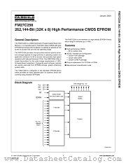 FM27C256Q35 datasheet pdf Fairchild Semiconductor
