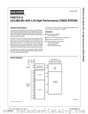 FM27C512N45L datasheet pdf Fairchild Semiconductor