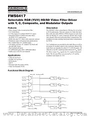 FMS6417CH datasheet pdf Fairchild Semiconductor