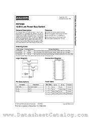 FST3384CW datasheet pdf Fairchild Semiconductor