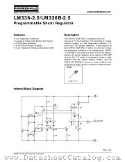 LM336BZ2.5 datasheet pdf Fairchild Semiconductor