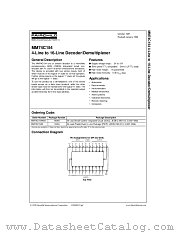 MM74C154WMX datasheet pdf Fairchild Semiconductor