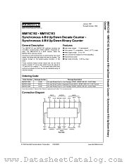 MM74C193MX datasheet pdf Fairchild Semiconductor