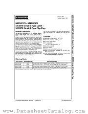 MM74C374CW datasheet pdf Fairchild Semiconductor
