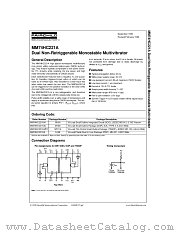 MM74HC221ASJX datasheet pdf Fairchild Semiconductor
