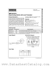 MM74HC4316CW datasheet pdf Fairchild Semiconductor