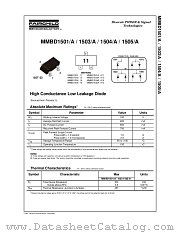 MMBD1505 datasheet pdf Fairchild Semiconductor