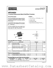 MTD2955V datasheet pdf Fairchild Semiconductor