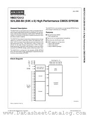 NM27C512QE120 datasheet pdf Fairchild Semiconductor