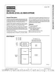 NMC27C64Q150 datasheet pdf Fairchild Semiconductor