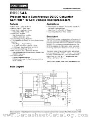 RC5054AM datasheet pdf Fairchild Semiconductor