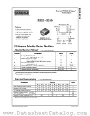 SS22-S210 datasheet pdf Fairchild Semiconductor
