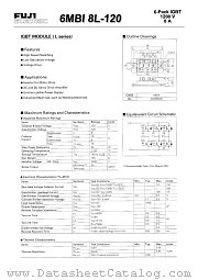 6MBI8K-120 datasheet pdf Fuji Electric