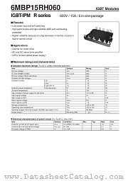 6MBP15RH060 datasheet pdf Fuji Electric