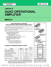 MB3614Z datasheet pdf Fujitsu Microelectronics