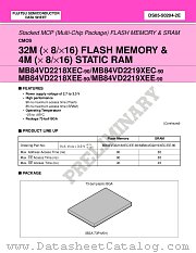 MB84VD2219XEC-90-PBS datasheet pdf Fujitsu Microelectronics