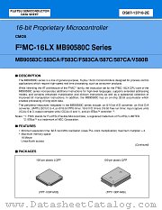 MB90587CPFV datasheet pdf Fujitsu Microelectronics