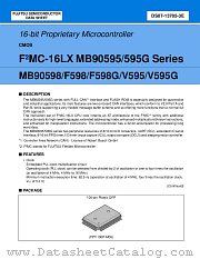 MB90V595CR datasheet pdf Fujitsu Microelectronics