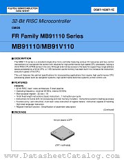 MB91110PMT2 datasheet pdf Fujitsu Microelectronics