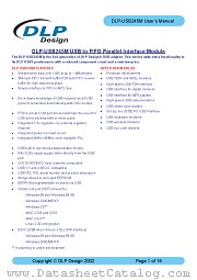 DLP-USM245M datasheet pdf Future Technology Devices International