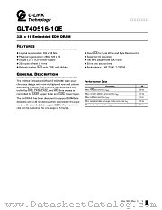 GLT40516-10E datasheet pdf G-LINK Technology