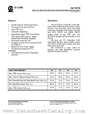 GLT41016-40J4 datasheet pdf G-LINK Technology