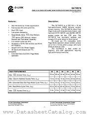 GLT44016-30J4 datasheet pdf G-LINK Technology
