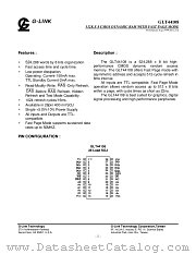 GLT44108-50J4 datasheet pdf G-LINK Technology