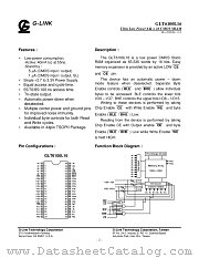GLT6100L08LL-55TC datasheet pdf G-LINK Technology