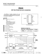 ZN525E datasheet pdf GEC Plessey Semiconductors