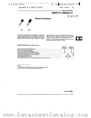 2N3416 datasheet pdf General Electric Solid State