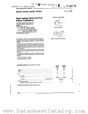 2N4063 datasheet pdf General Electric Solid State