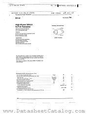 BD142 datasheet pdf General Electric Solid State