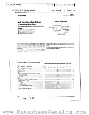 C106A datasheet pdf General Electric Solid State