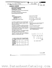 CA3046E datasheet pdf General Electric Solid State
