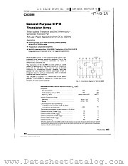 CA3086F datasheet pdf General Electric Solid State