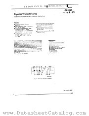 CA3097E datasheet pdf General Electric Solid State