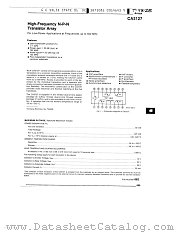 CA3127F datasheet pdf General Electric Solid State